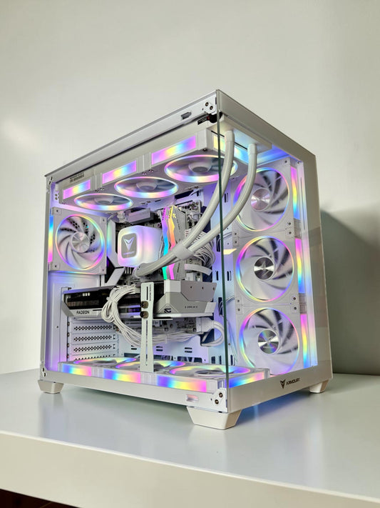 Ordinateur White, RX 9070XT, Ryzen 7 7800X3D, 32GB DDR5, 1TB NVMe
