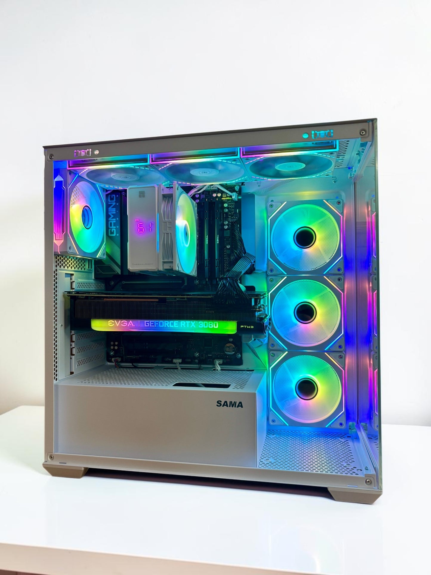 Ordinateur gaming, RTX 3080, Ryzen 5 7600X, RAM DDR5, 1TB NVMe